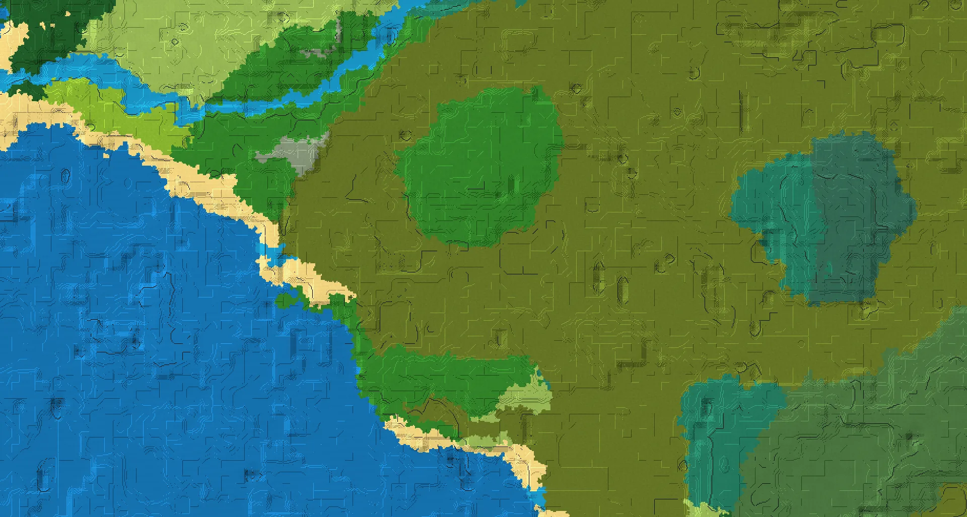 Seed map — Witch Hut North of a Forest Start