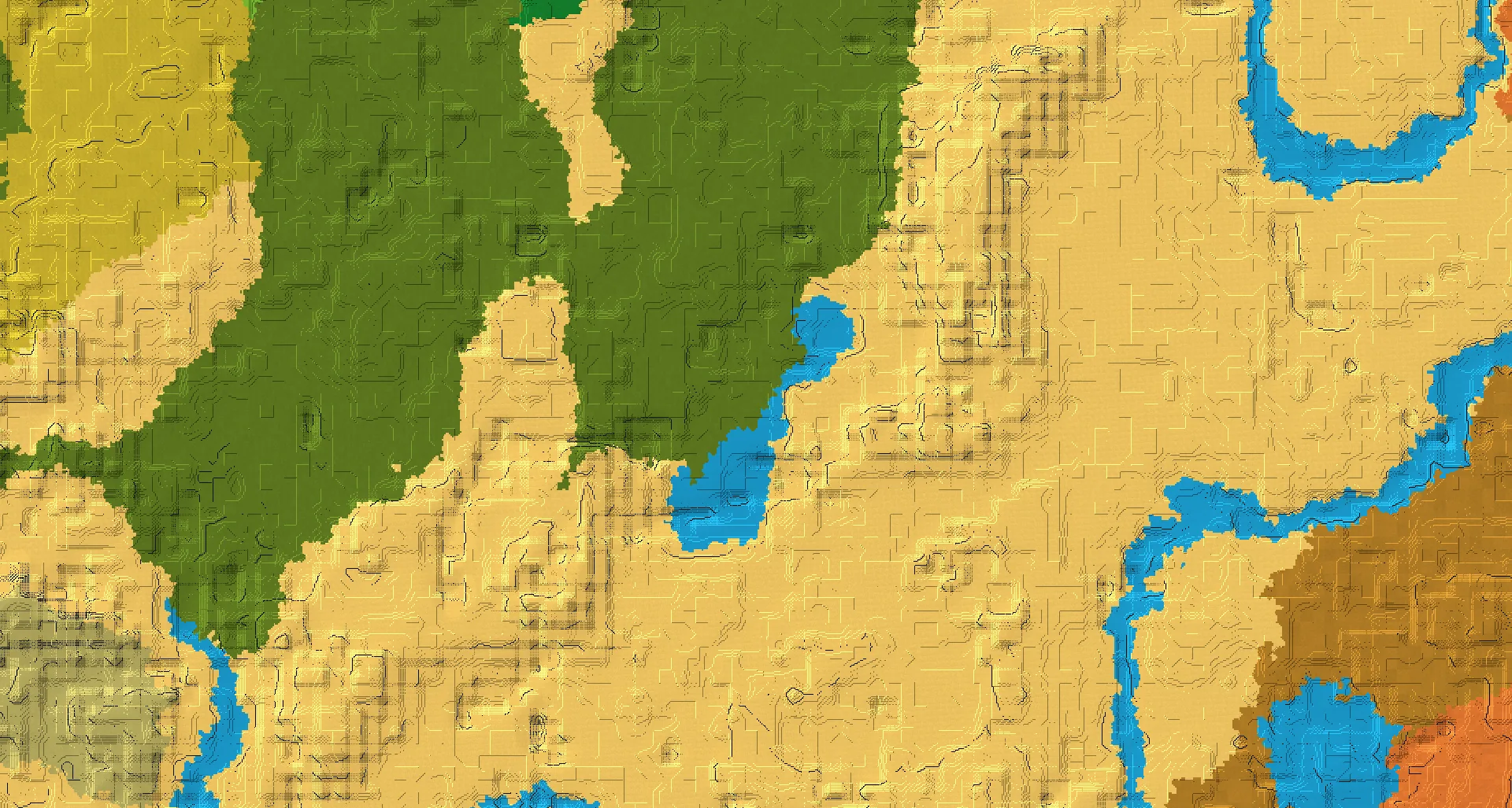 Seed map — Mangrove Swamp Northwest of a Desert Start
