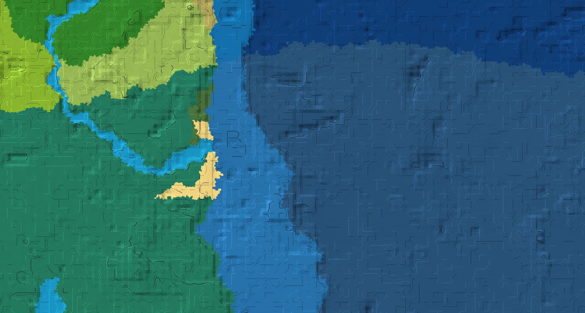 Seed map — Ocean Monument Southeast of a Windswept Savanna Start
