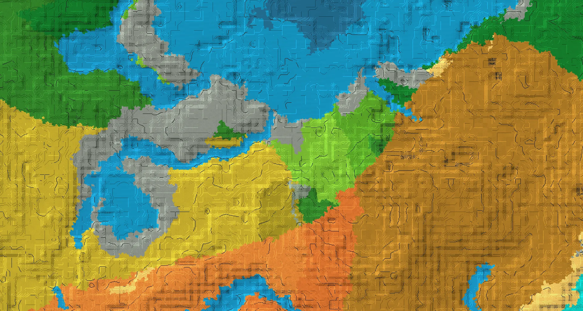 Seed map — 2 Villages near a Plains Start with Ancient City