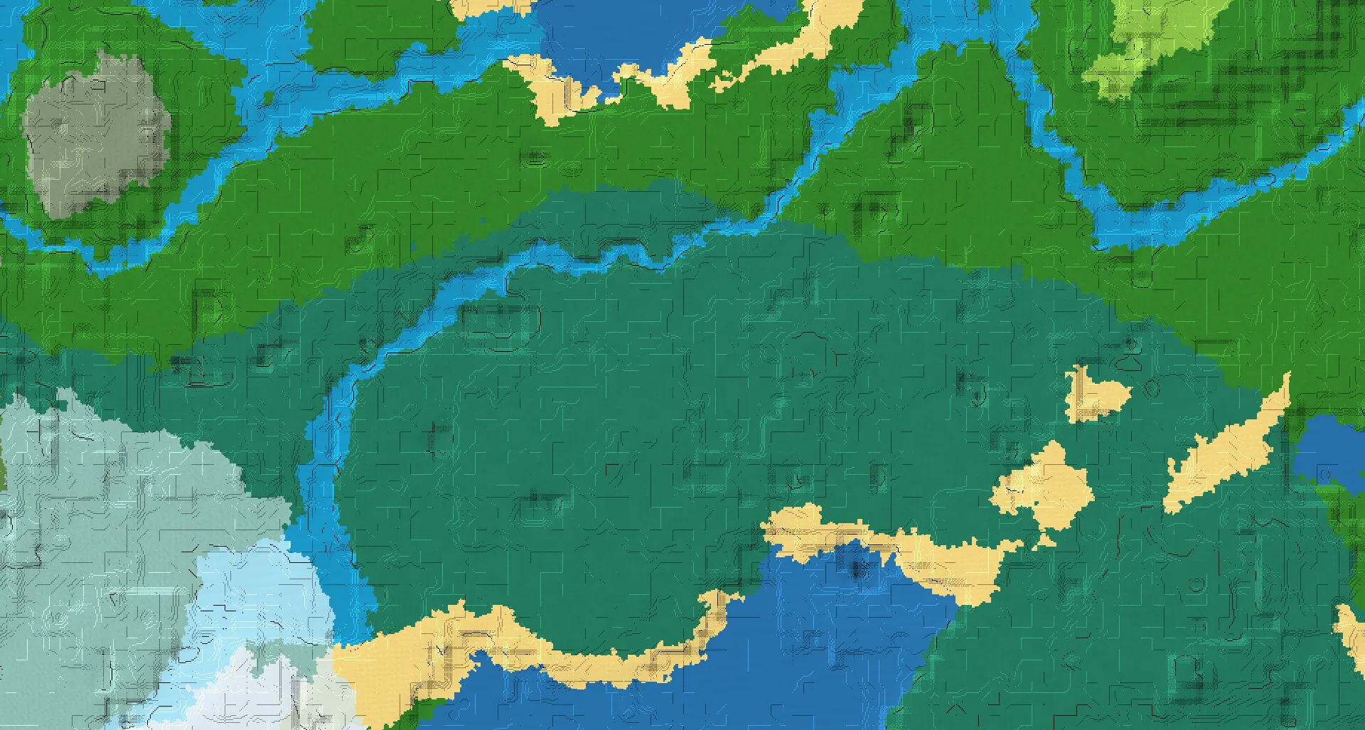 Seed map — Trail Ruins Southeast of a Forest Start