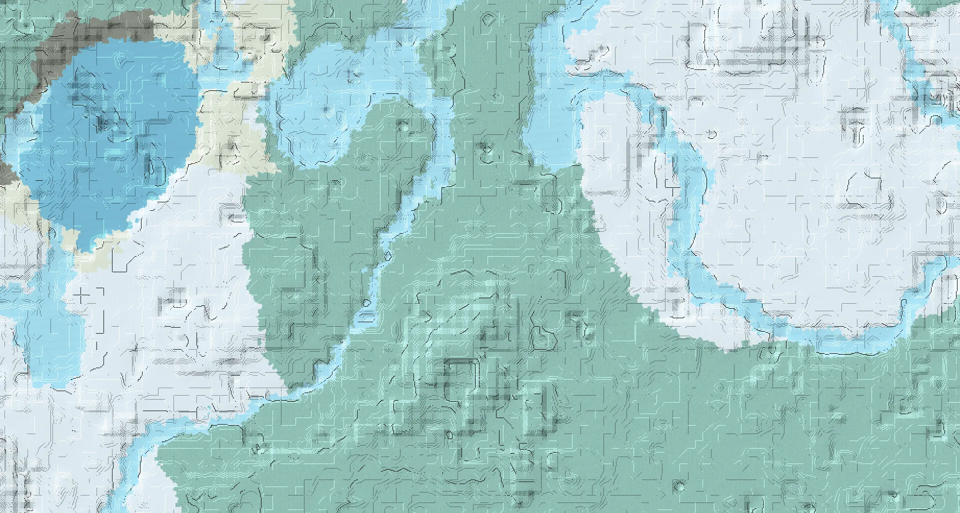 Seed map — Igloo East of the Snowy Taiga Start