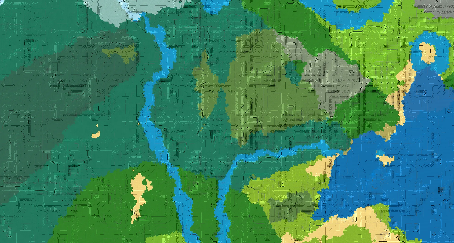 Seed map — Village Southeast of the Taiga Start with Igloo