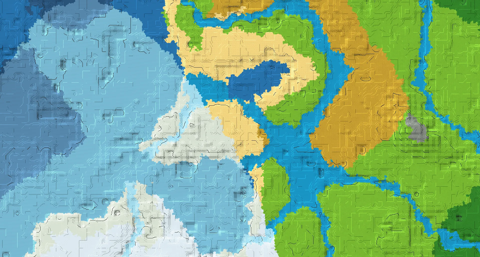 Seed map — Shipwreck North of a Snowy Beach Start