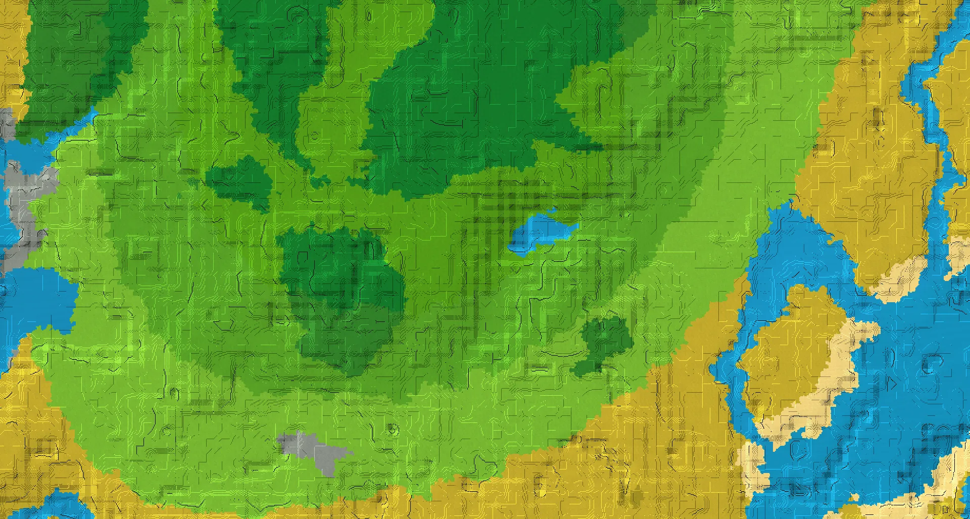 Seed map — Bamboo Jungle Northwest of a Savanna Start