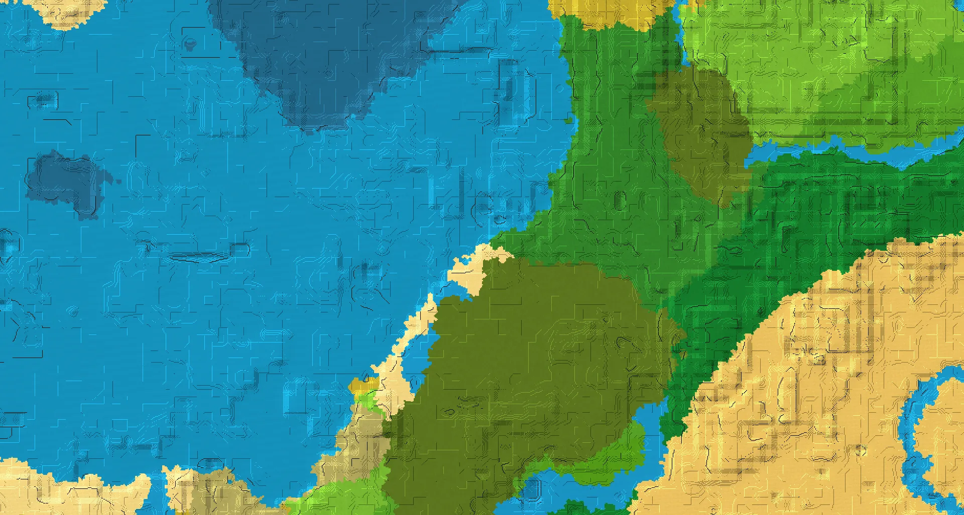 Seed map — Beach West of a Mangrove Swamp Start