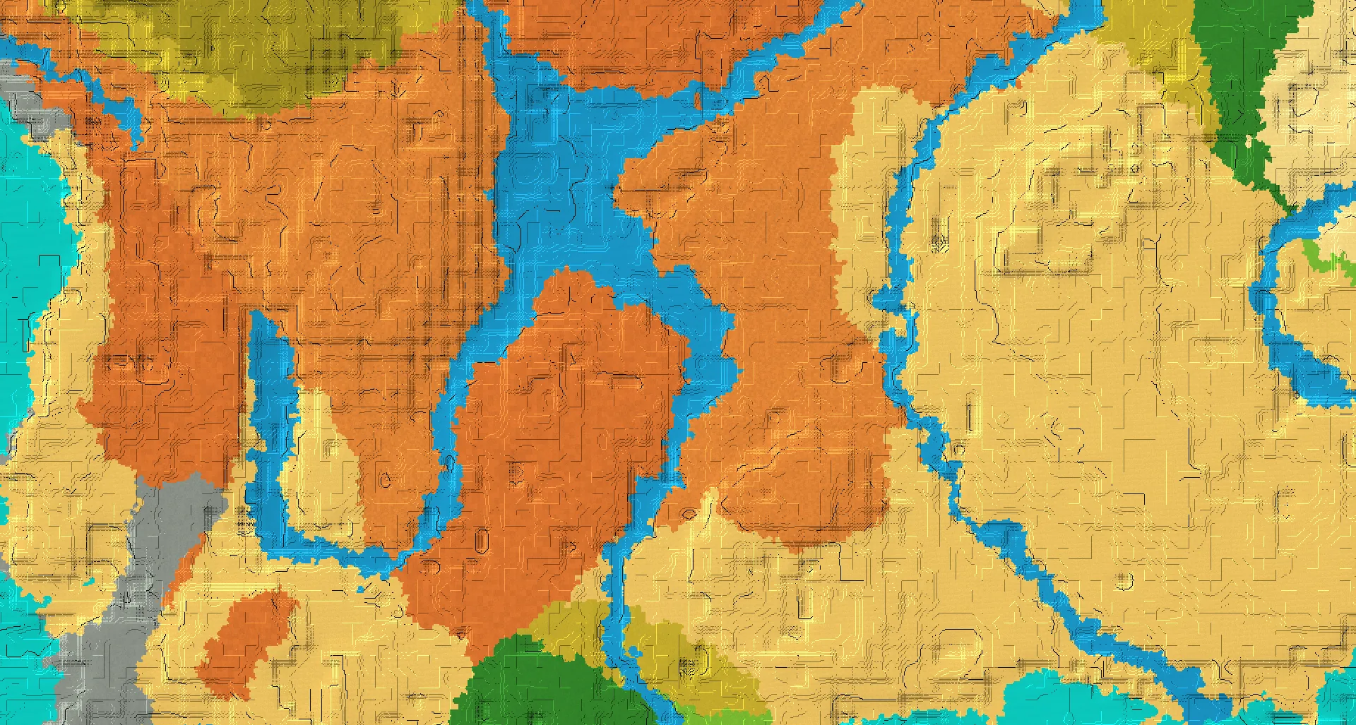 Seed map — Badlands West of a Desert Start with Trial Chambers