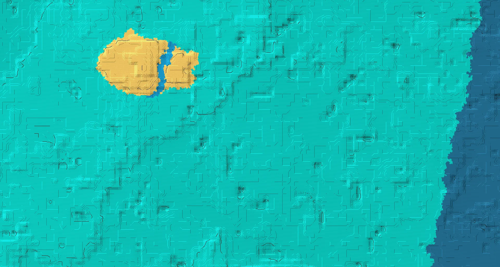 Seed map — Desert Ocean Start with a Shipwreck