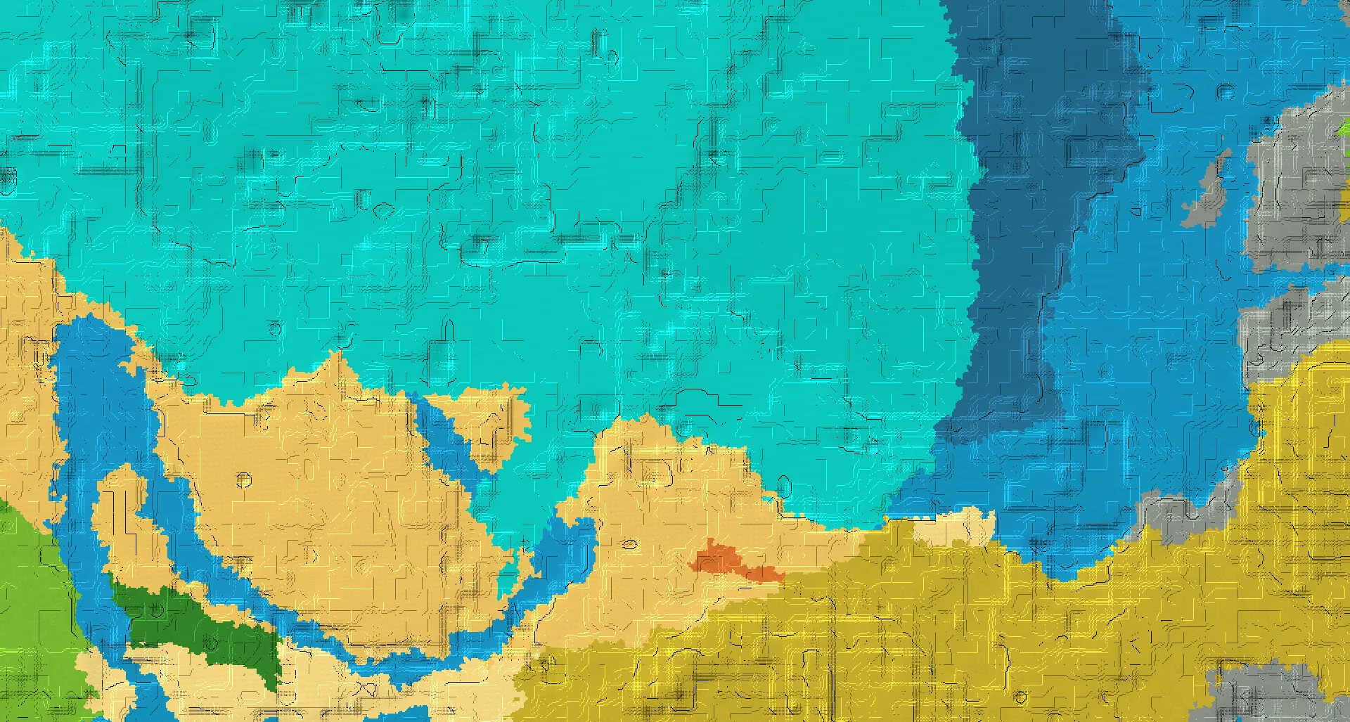 Seed map — Ocean Ruins Northwest of a Savanna Start