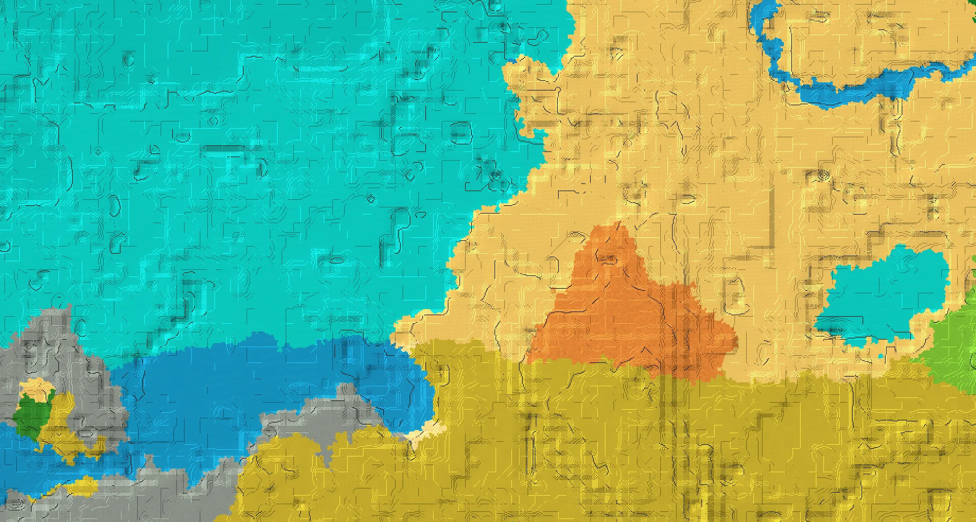 Seed map — Desert Start with Trial Chambers at 48, 32