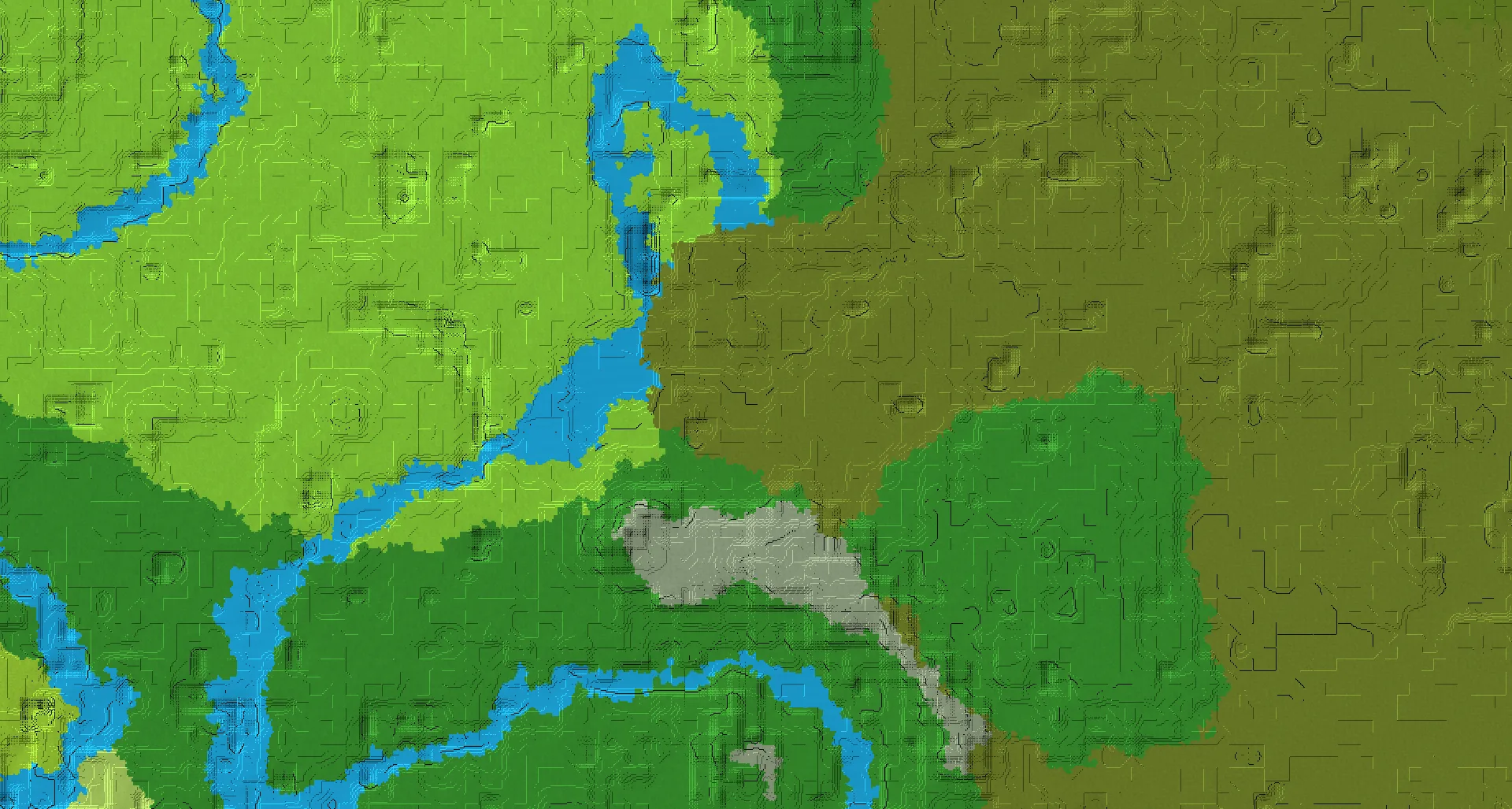 Seed map — Witch Hut North of a Forest Start with Trial Chambers
