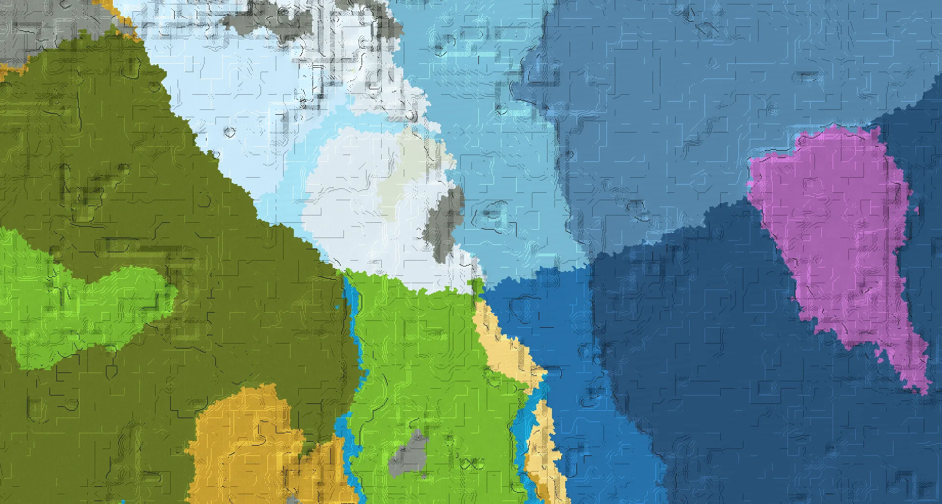 Seed map — Mineshaft North of a Plains Start with Village