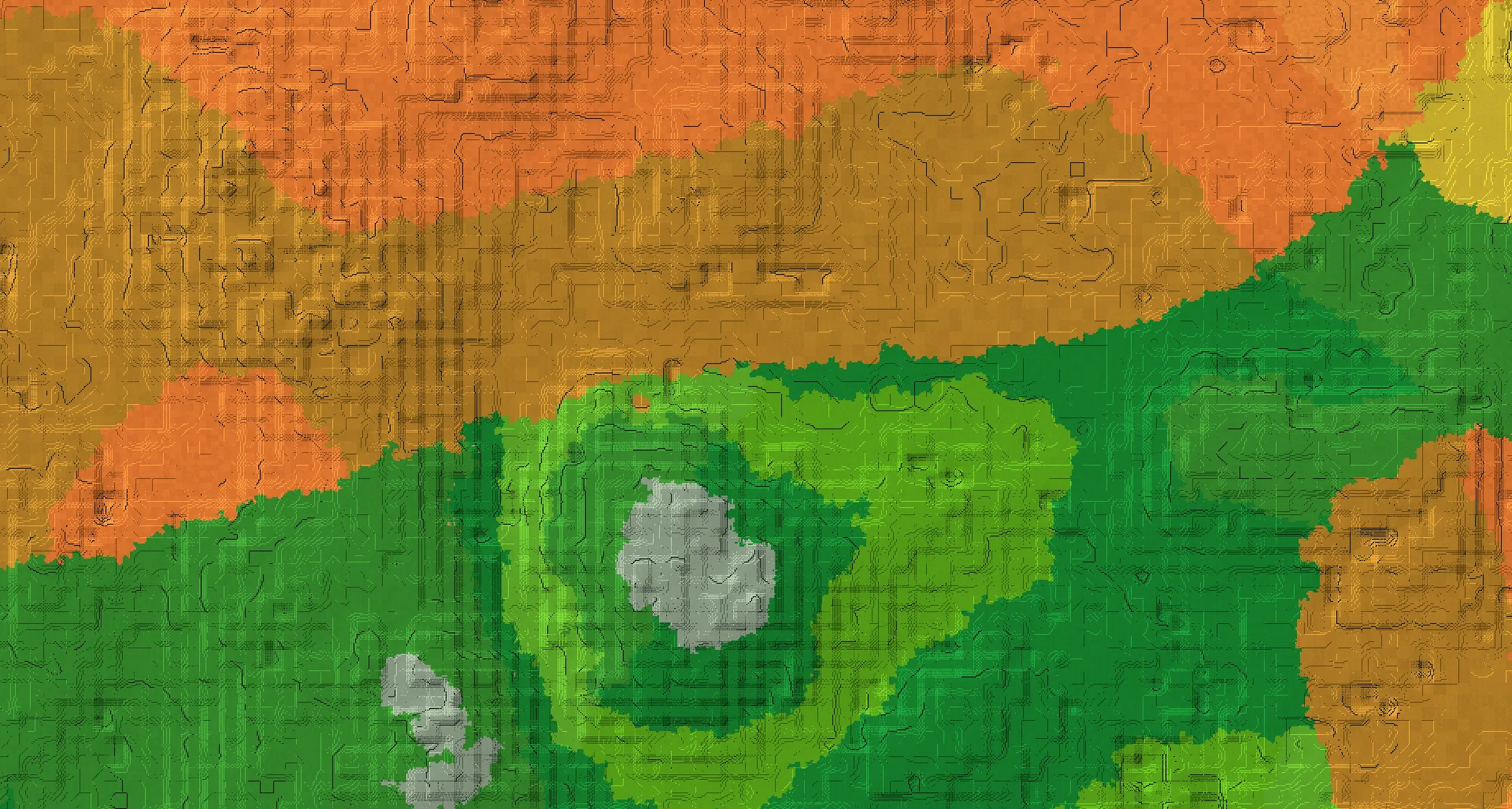 Seed map — Bamboo Jungle South of a Dripstone Caves Start