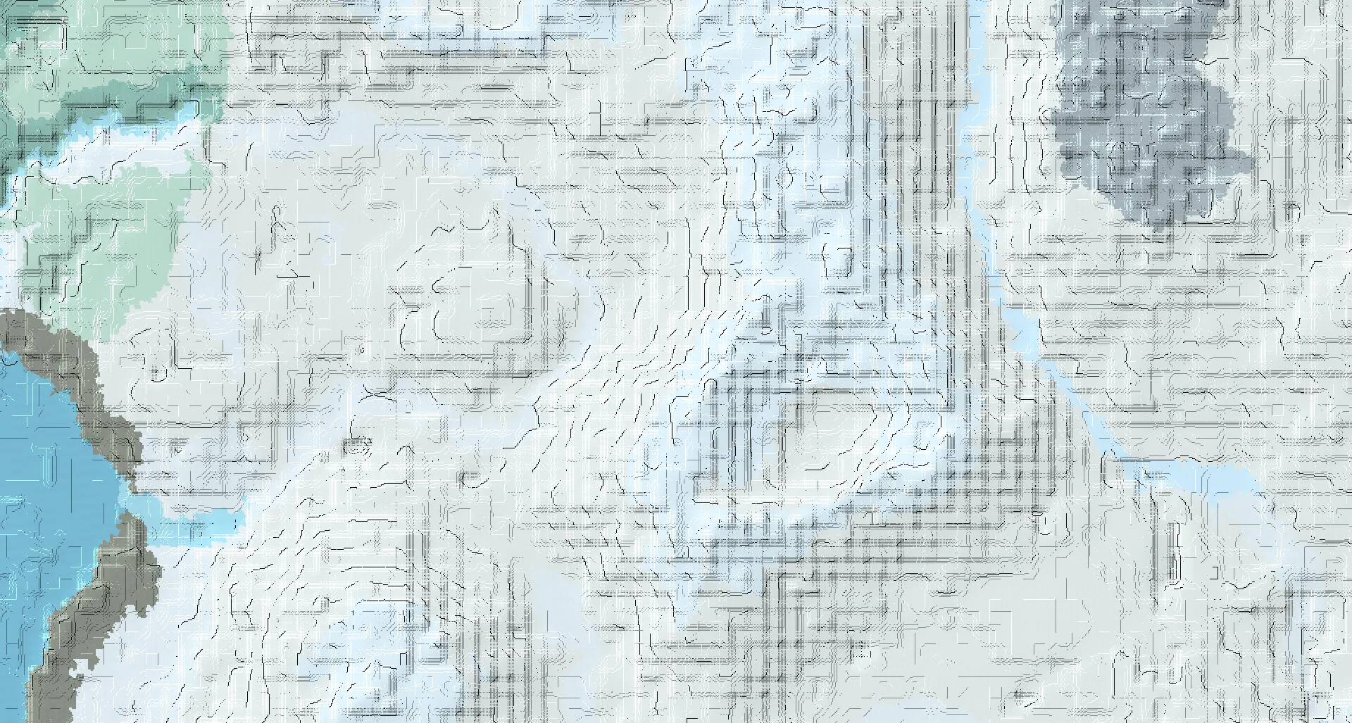 Seed map — Snowy Plains Start and an Ancient City Route with Igloo
