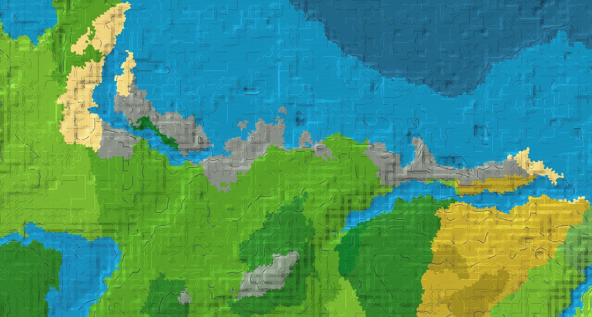 Seed map — Sparse Jungle Start with Ocean Monument