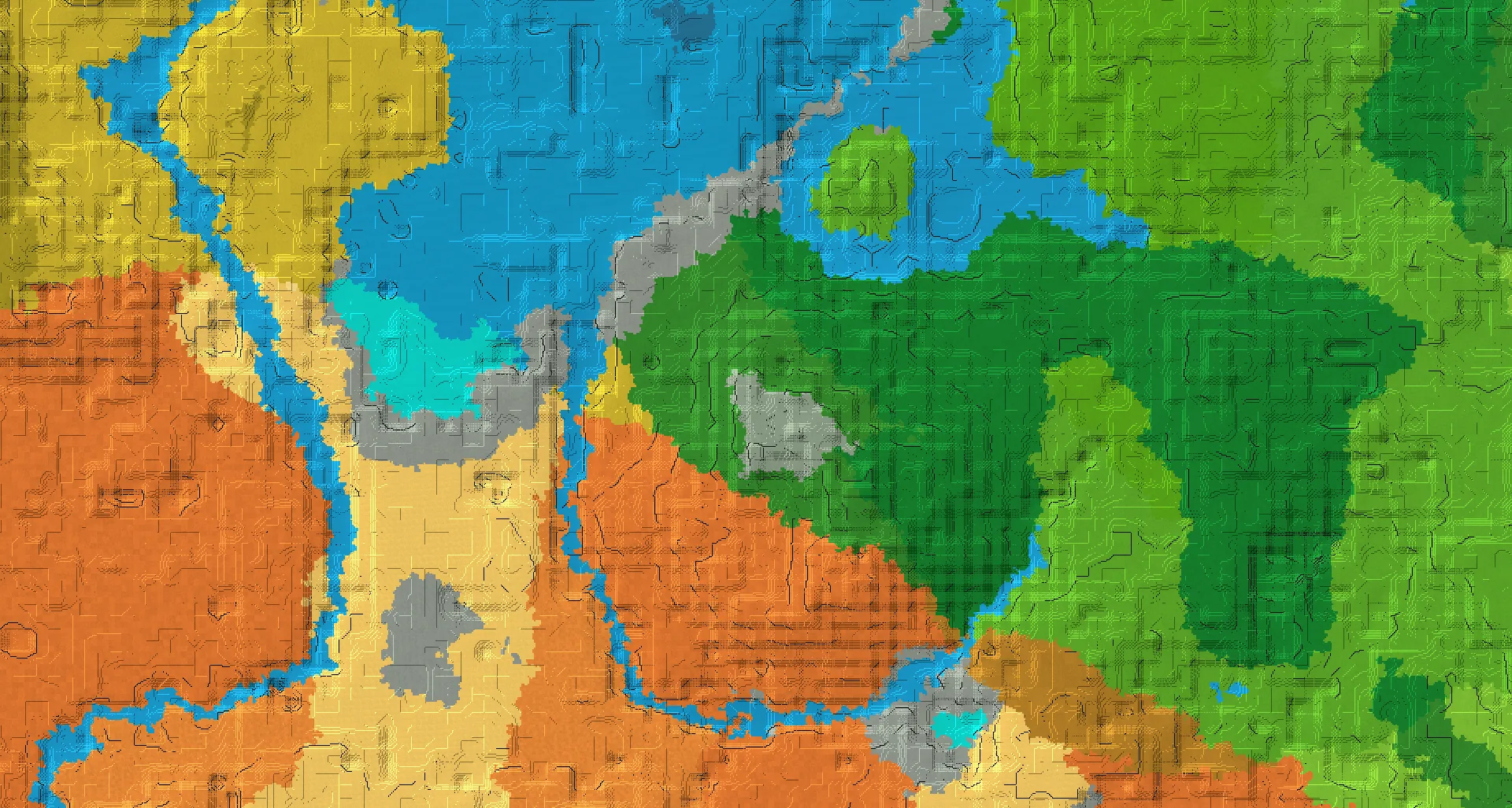 Seed map — Stony Peaks South of a Forest Start