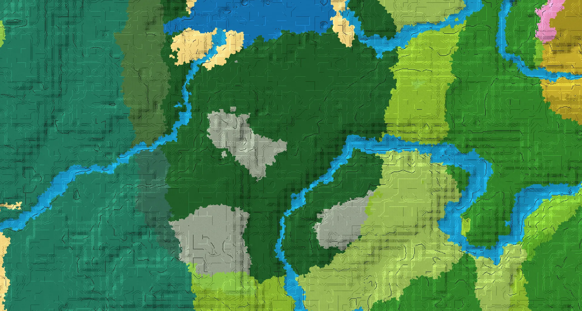 Seed map — Woodland Mansion Southeast of a Old Growth Birch Forest Start