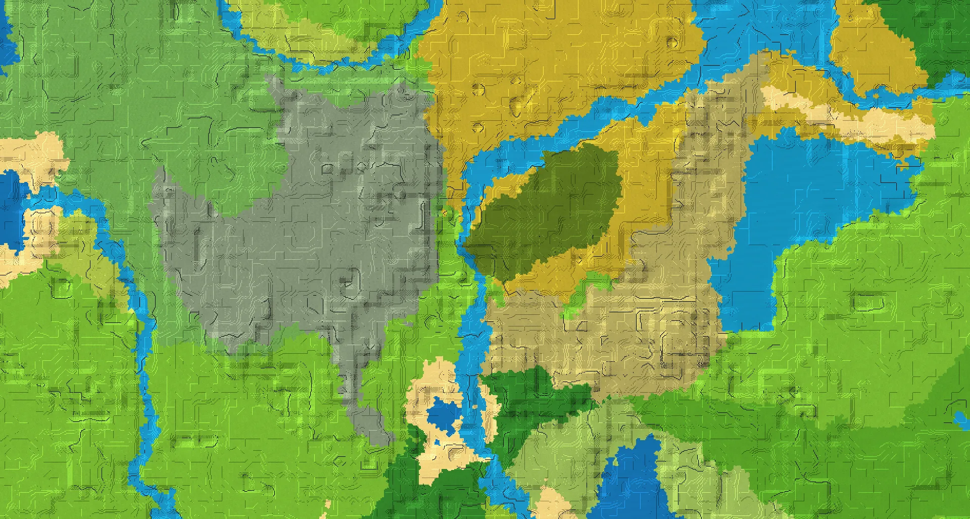 Seed map — Mangrove Swamp East of a Windswept Hills Start