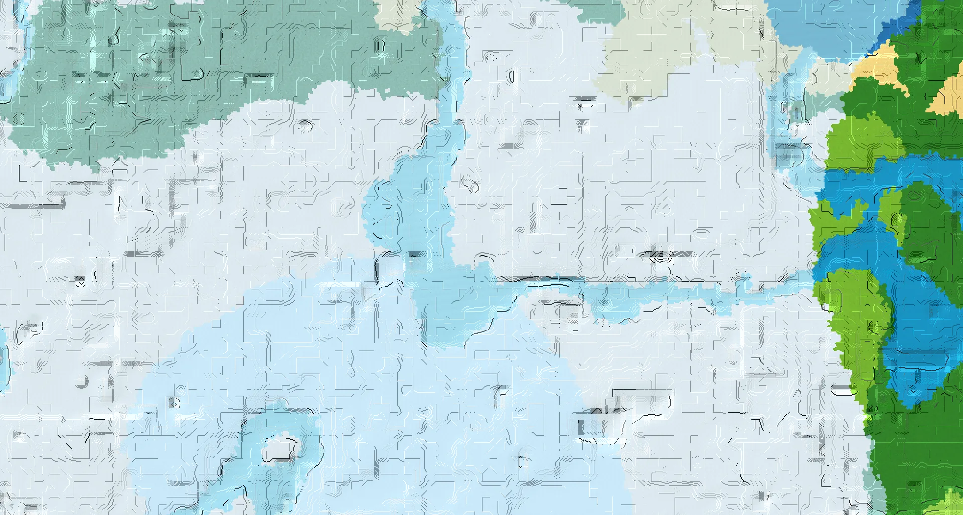 Seed map — Igloo Northeast of the Ice Spikes Start