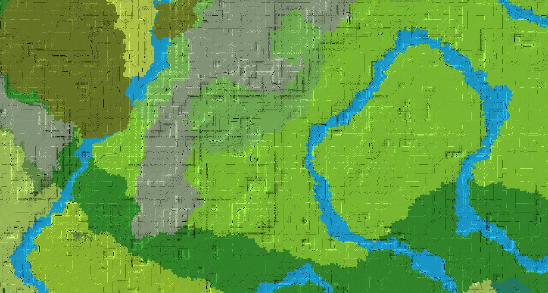 Seed map — Pillager Outpost North of a Forest Start with Ruined Portal