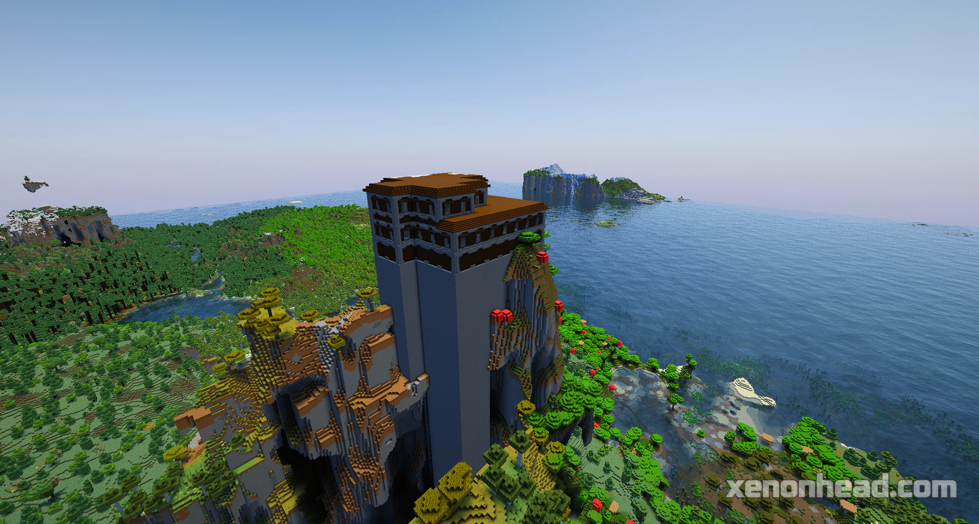 Ultra tall mountain woodland mansion