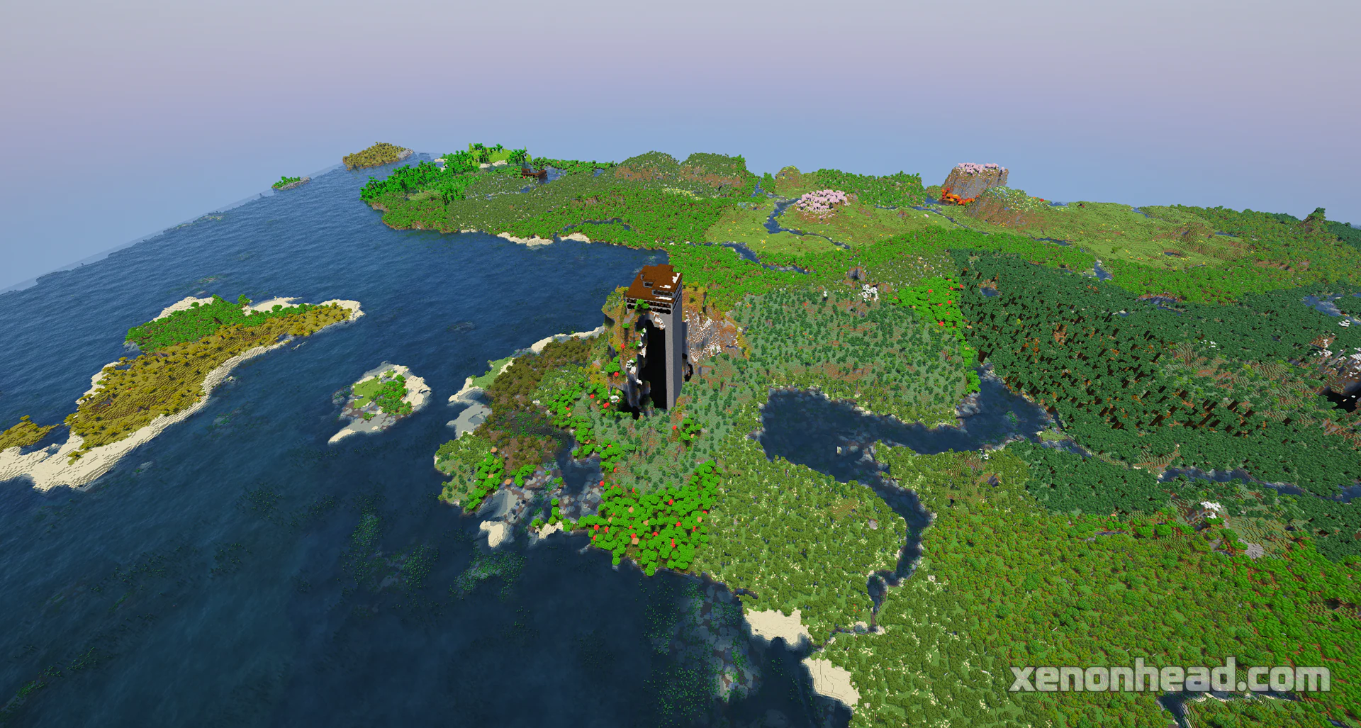Ultra tall mountain woodland mansion