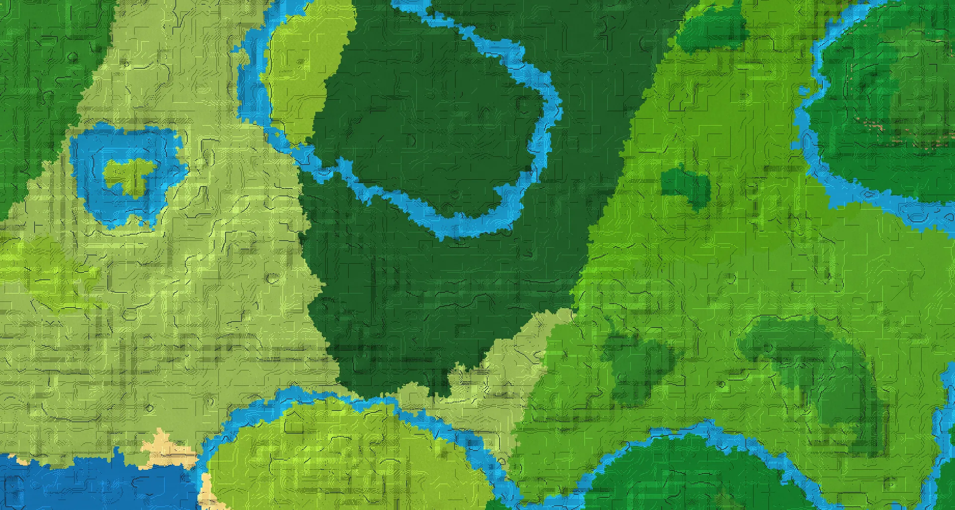 Seed map — Woodland Mansion West of a Dripstone Caves Start