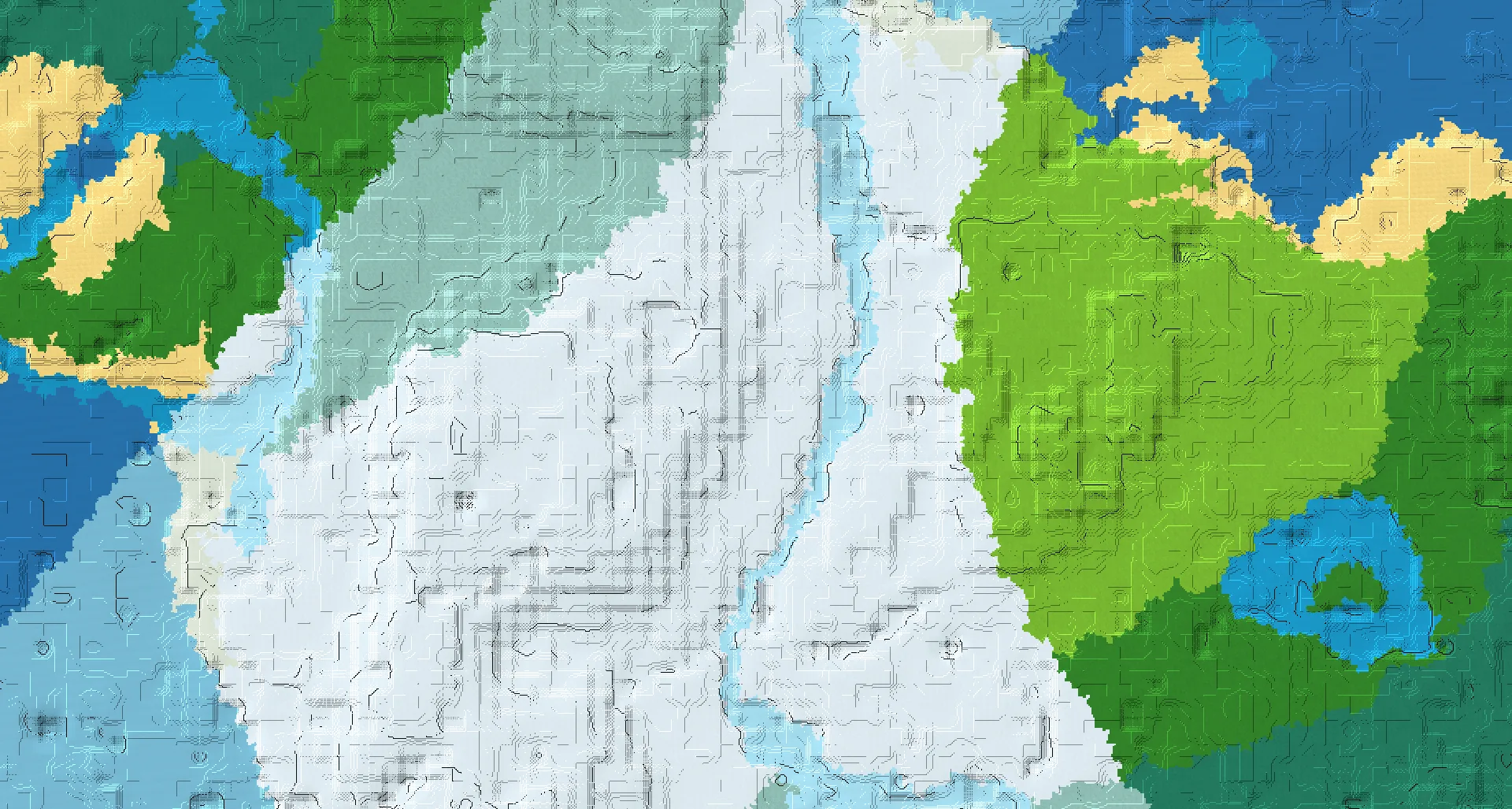 Seed map — Igloo Northwest of a Snowy Taiga Start