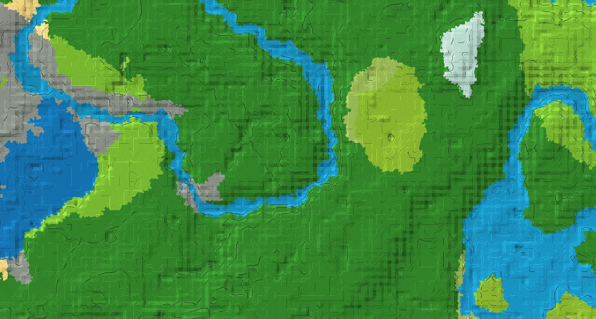 Seed map — Deep Dark Southeast of a Forest Start with Ancient City