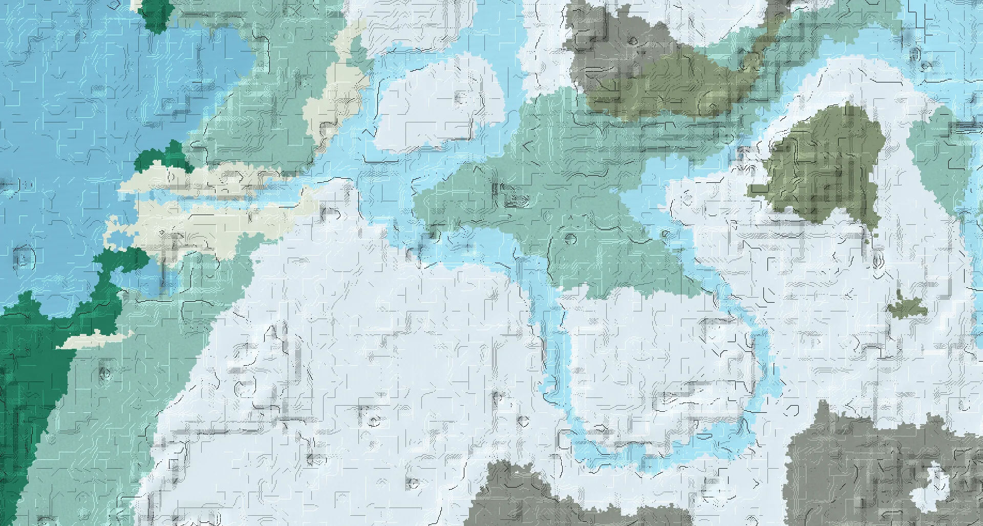 Seed map — Igloo South of a Snowy Plains Start with Pillager Outpost