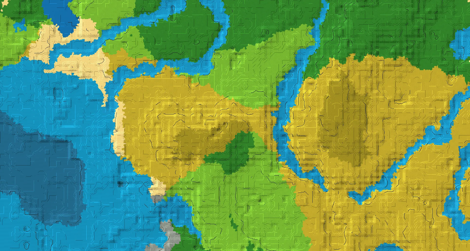 Seed map — Deep Dark Southwest of a Savanna Plateau Start