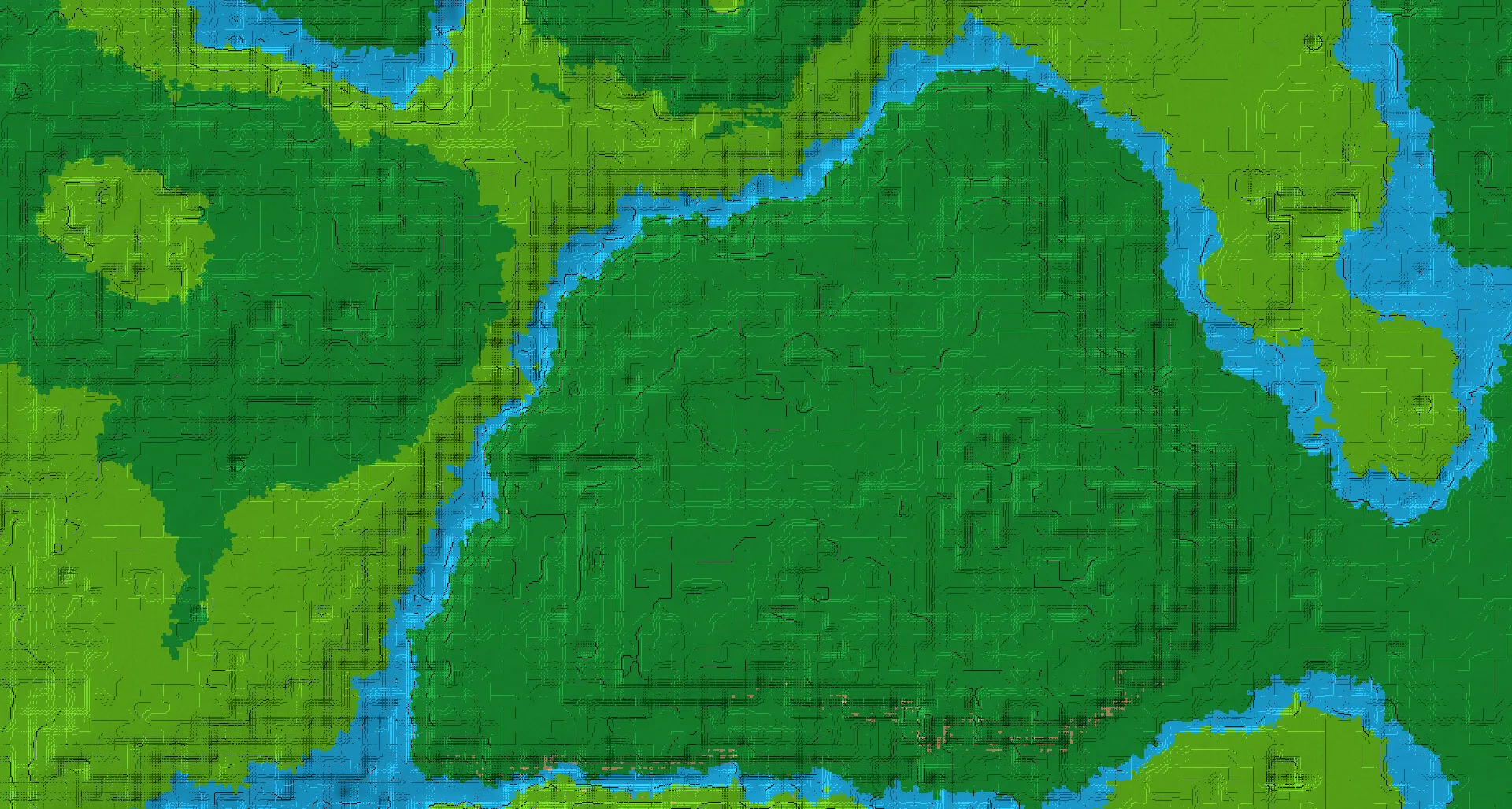 Seed map — Ruined Portal Southeast of a Lush Caves Start