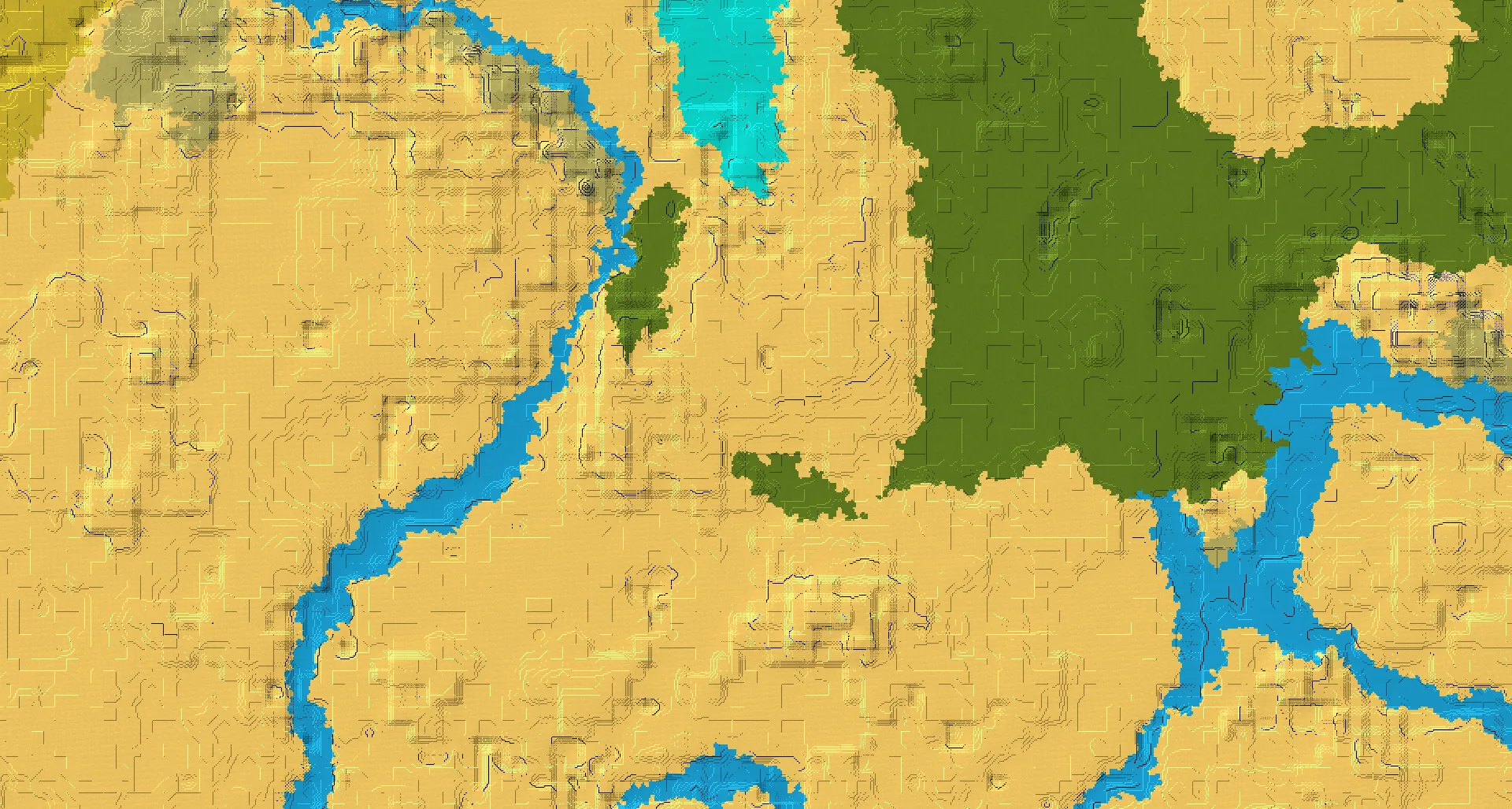 Seed map — Desert Temple East of a Desert Start