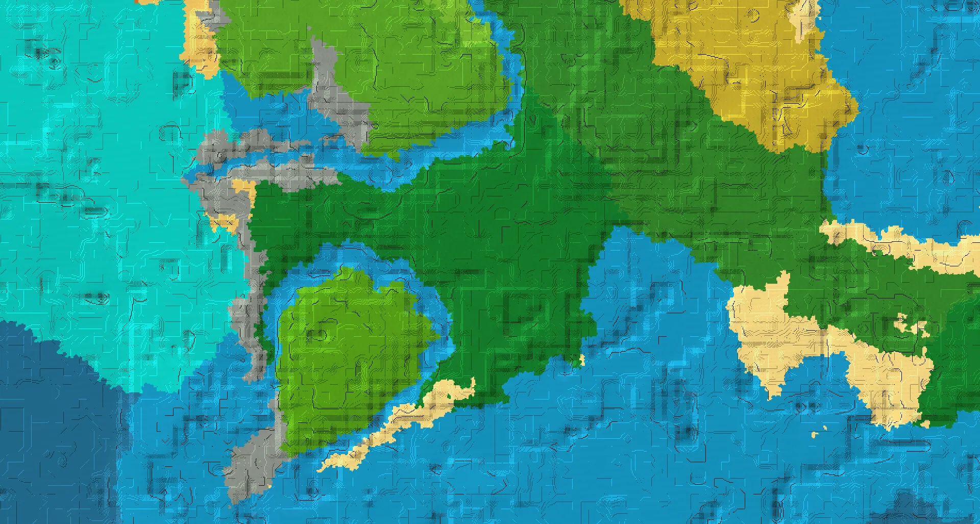 Seed map — Jungle Start with Ruined Portal with Village