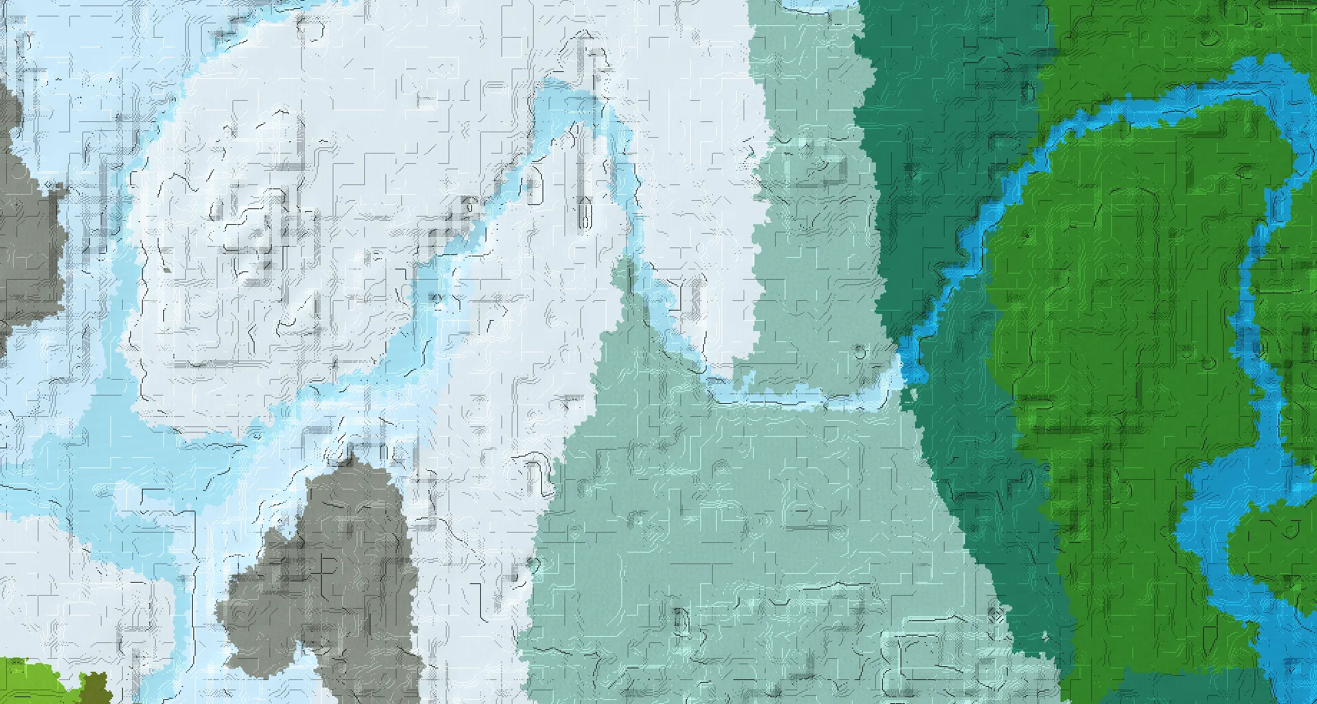 Seed map — Igloo North of a Snowy Plains Start