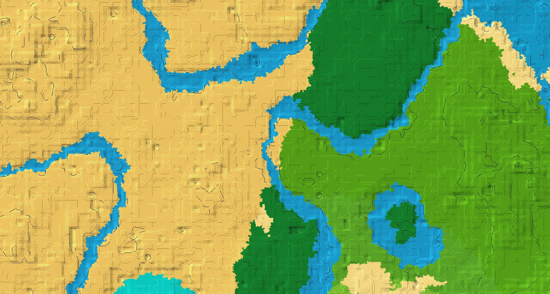 Seed map — Bamboo Jungle East of a Desert Start