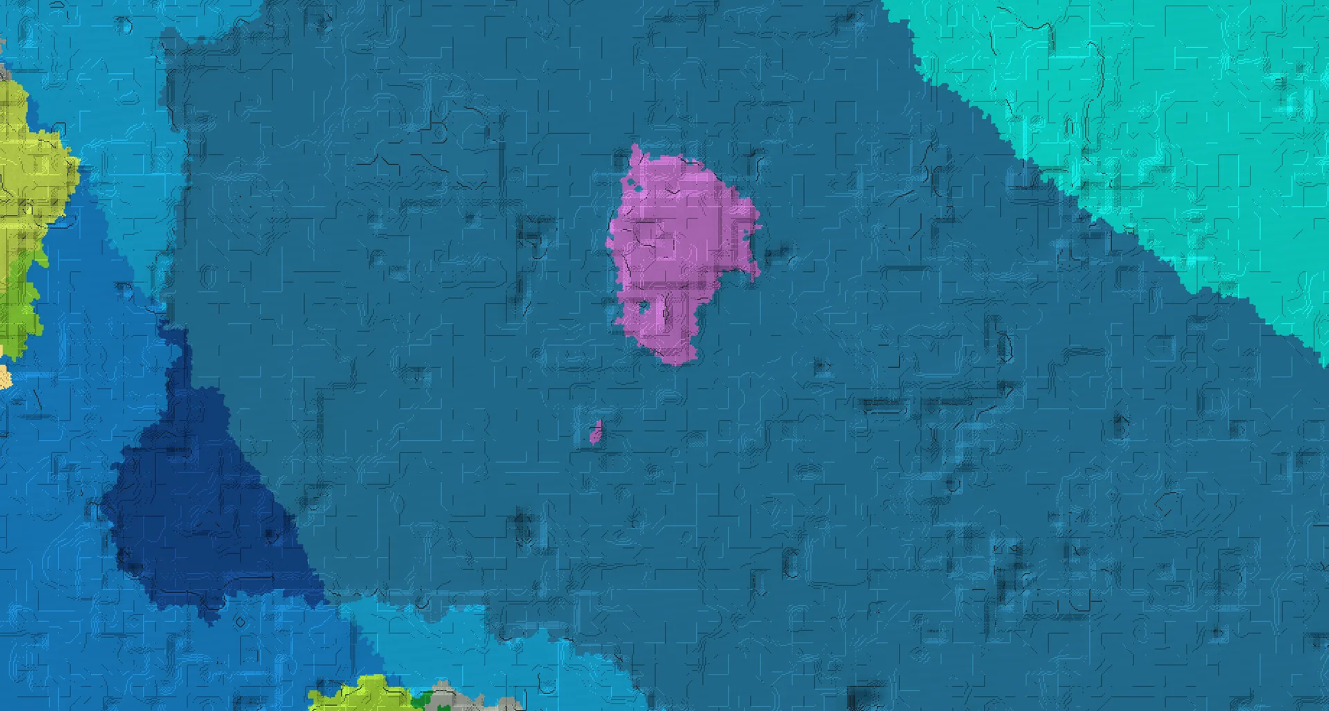 Seed map — Mushroom Fields Northeast of a Jungle Start