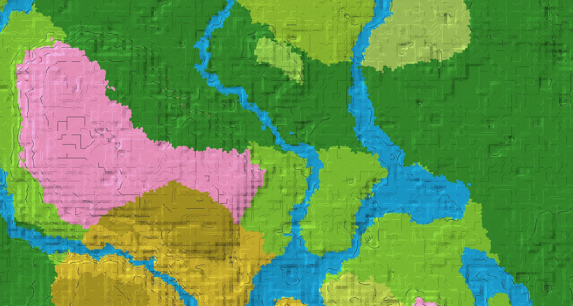 Seed map — 2 Villages near a Forest Start at -160, 112