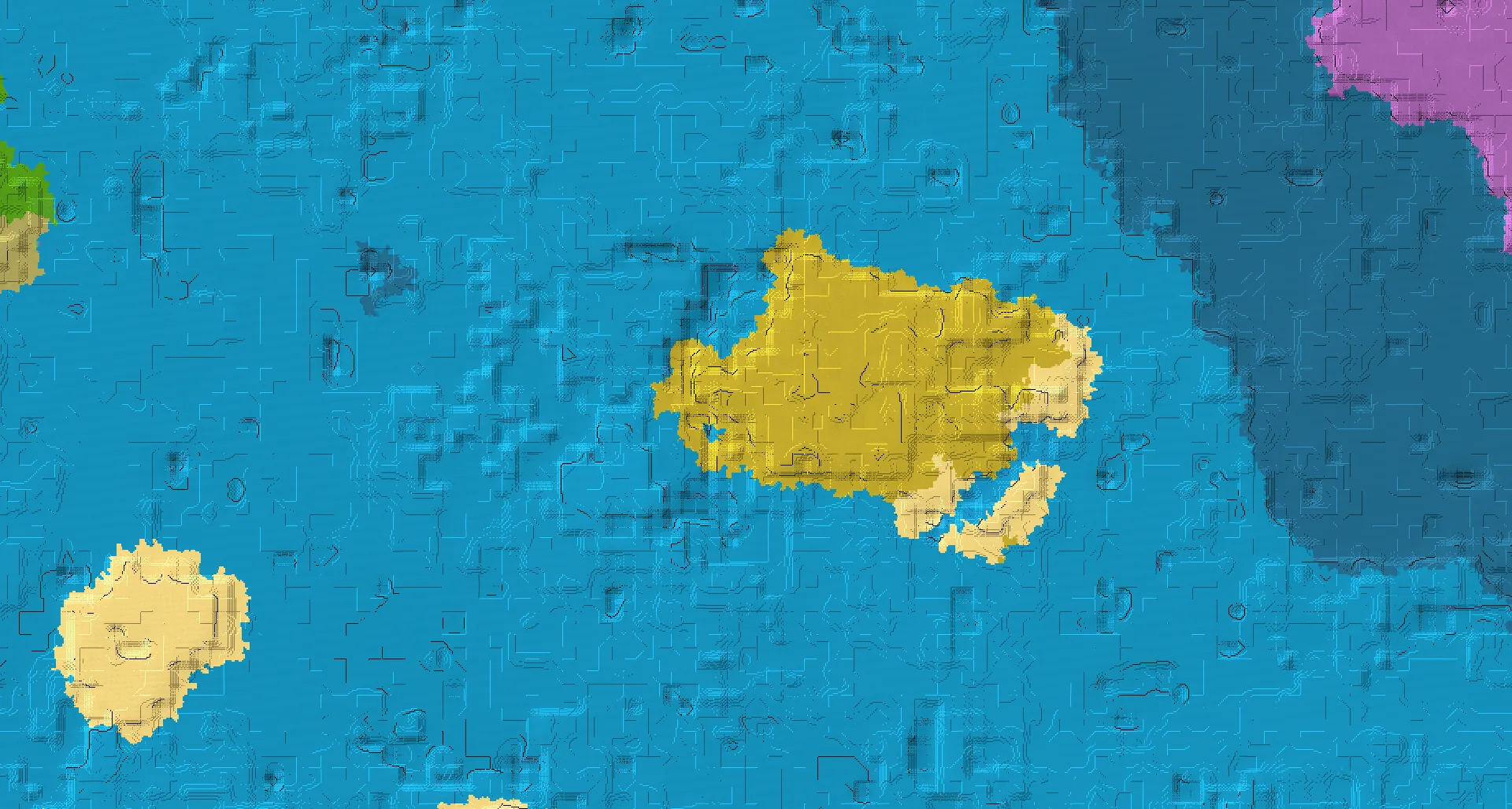 Seed map — Ocean-focused Start in Savanna
