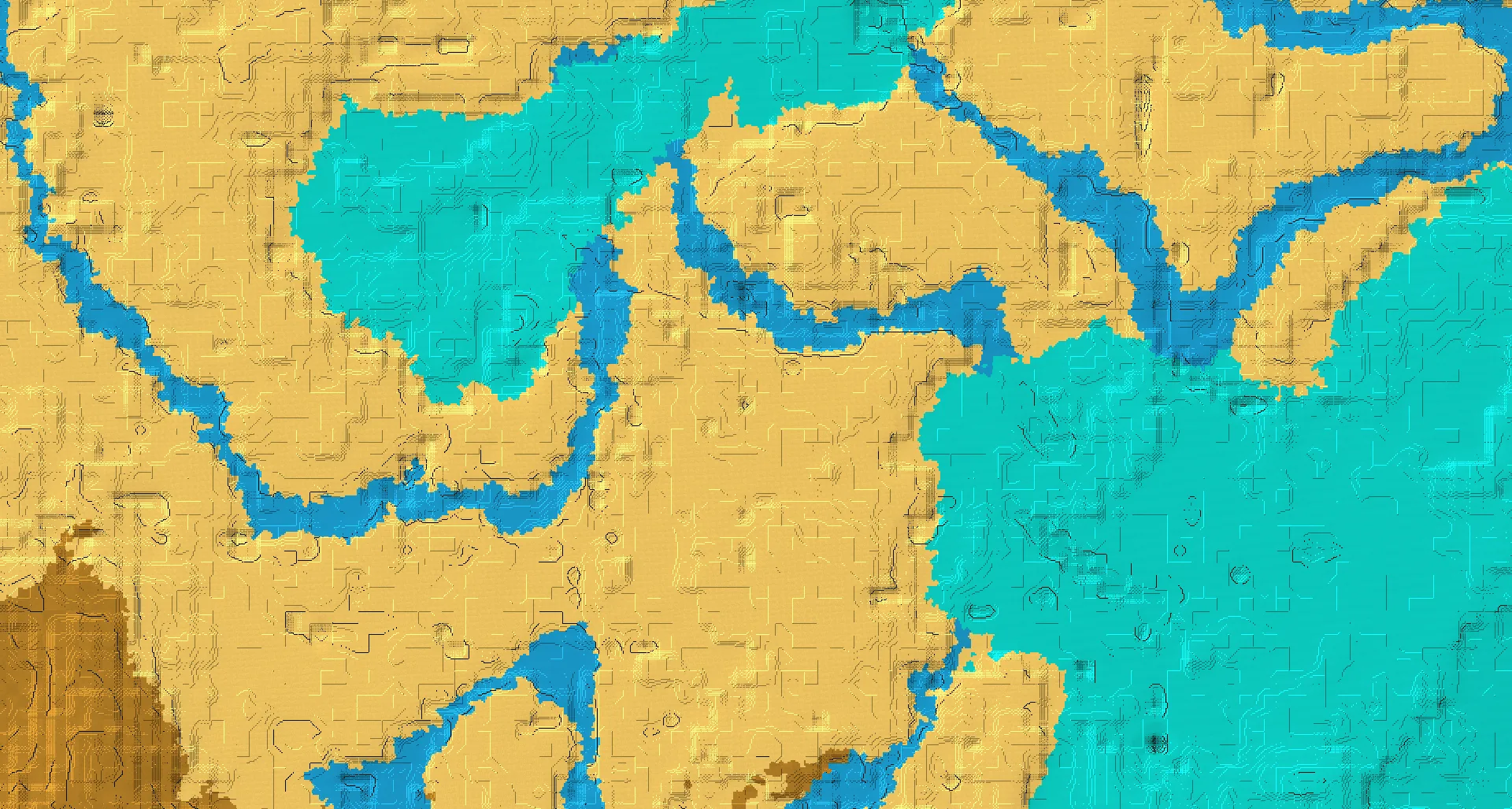 Seed map — Desert Temple Northwest of a Desert Start