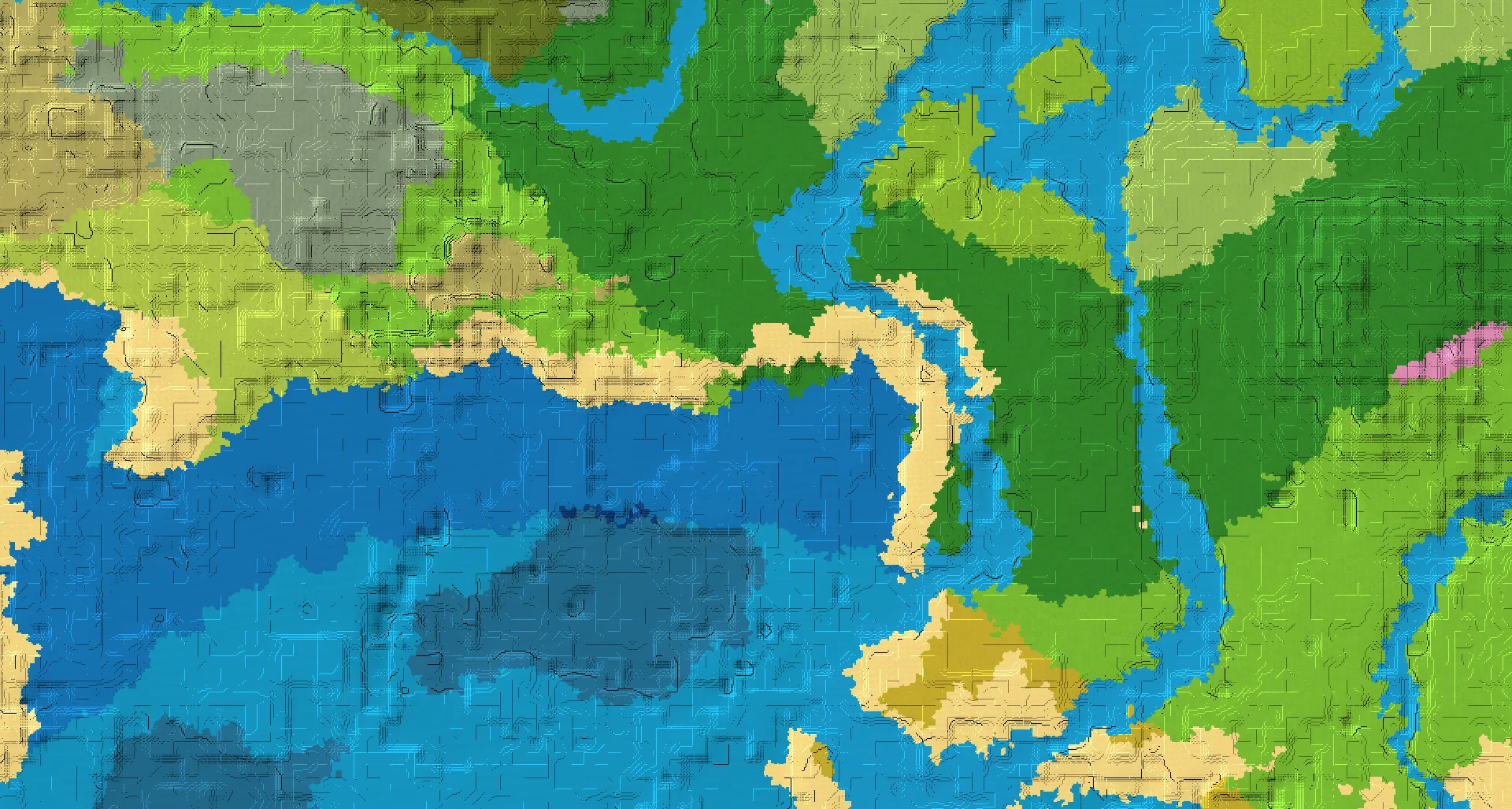 Seed map — Ocean South of a Forest Start