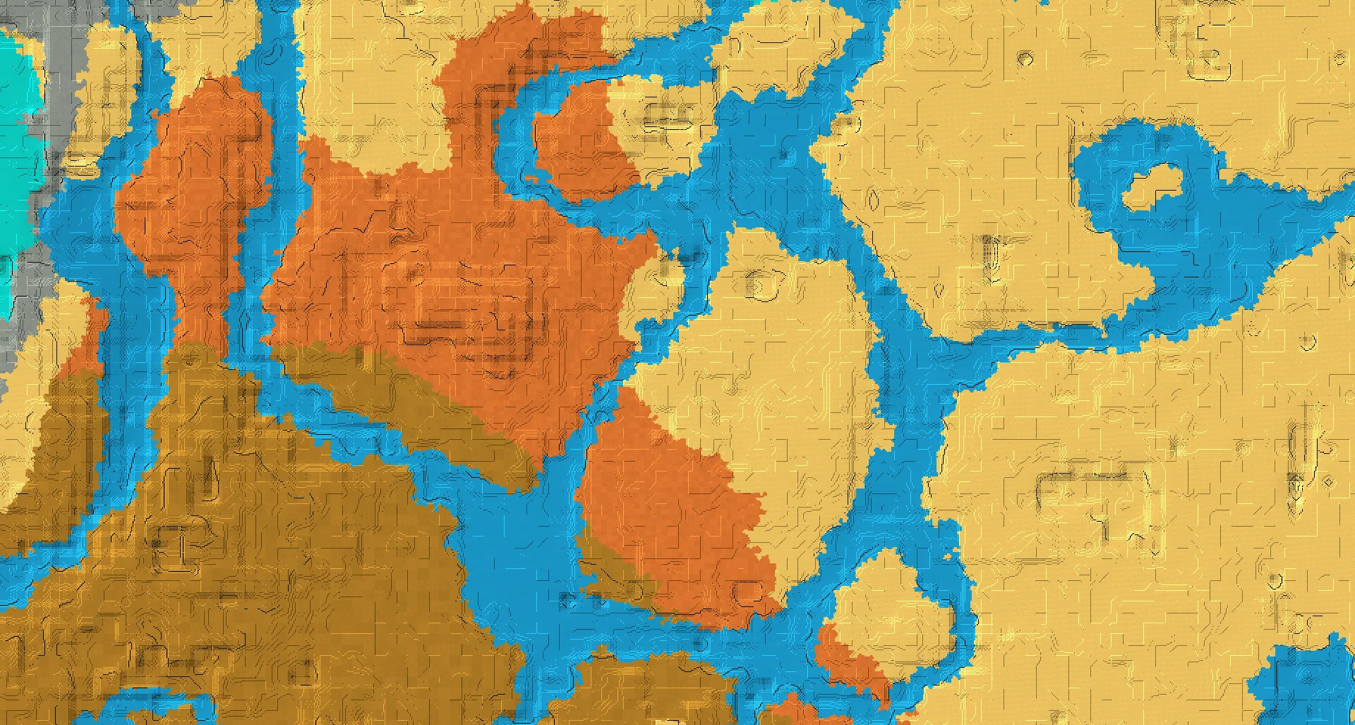 Seed map — Desert Start with Trial Chambers at 16, 0