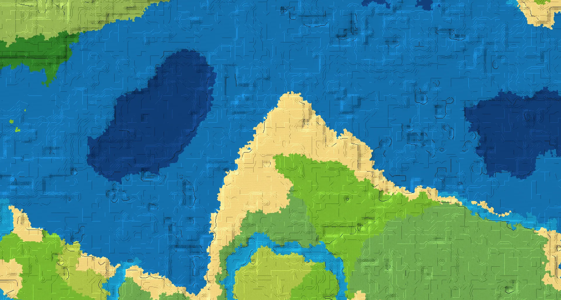 Seed map — Buried Treasure West of a Plains Start