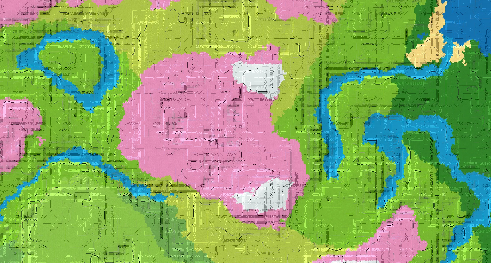 Seed map — Cherry Grove East of a Dripstone Caves Start