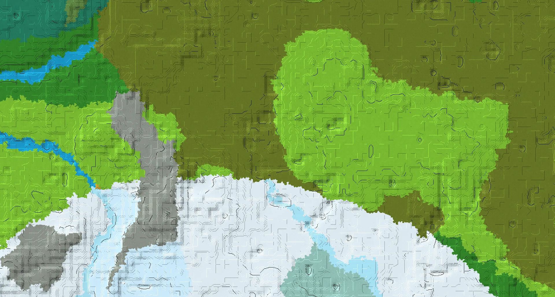 Seed map — Witch Hut East of a Plains Start