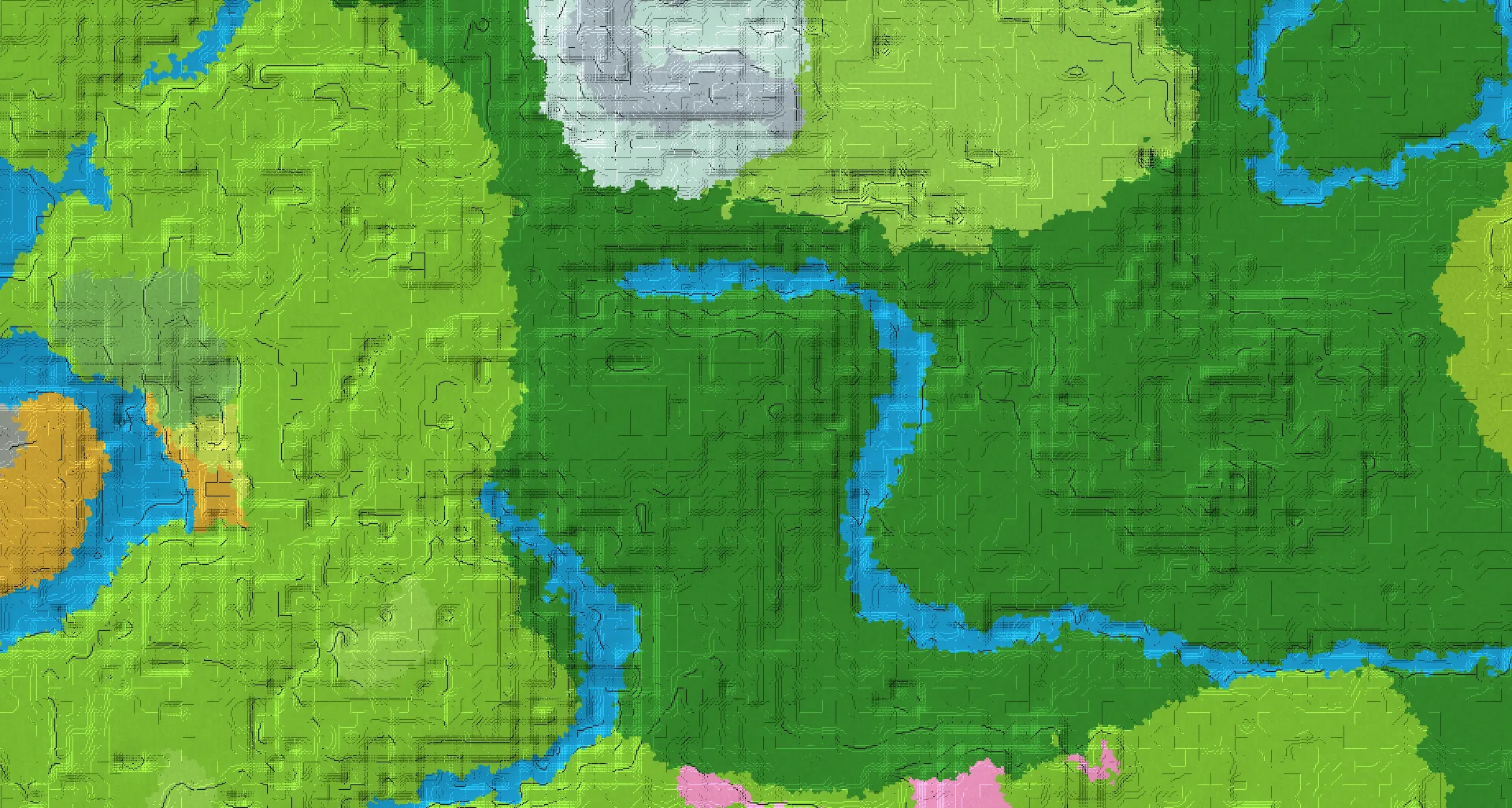 Seed map — Deep Dark Southeast of a Forest Start with Ruined Portal