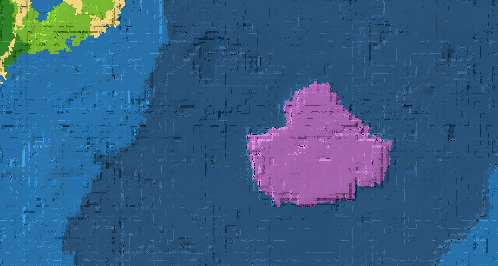 Seed map — Mushroom Fields Southeast of a Beach Start