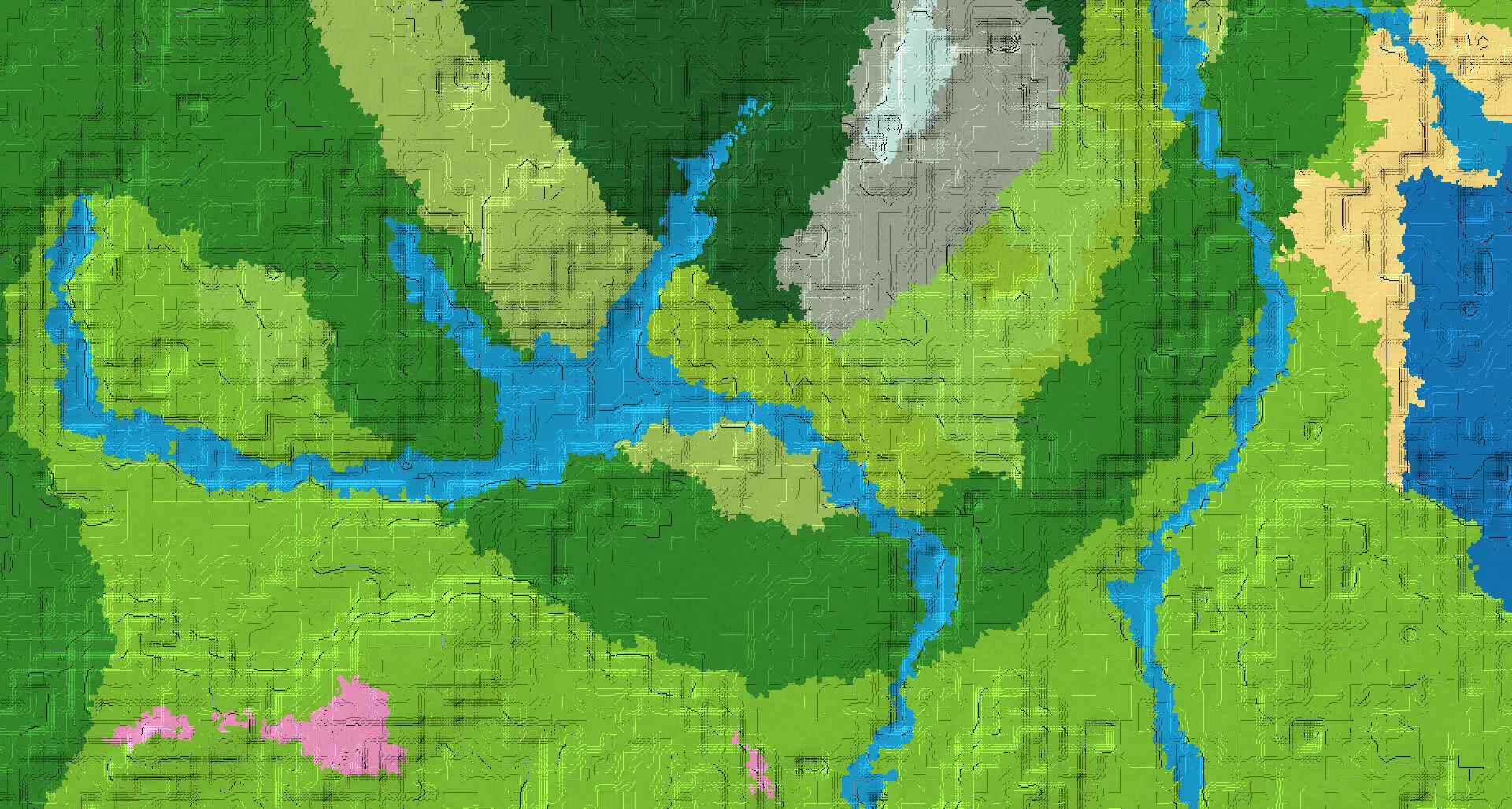 Seed map — River South of a Birch Forest Start
