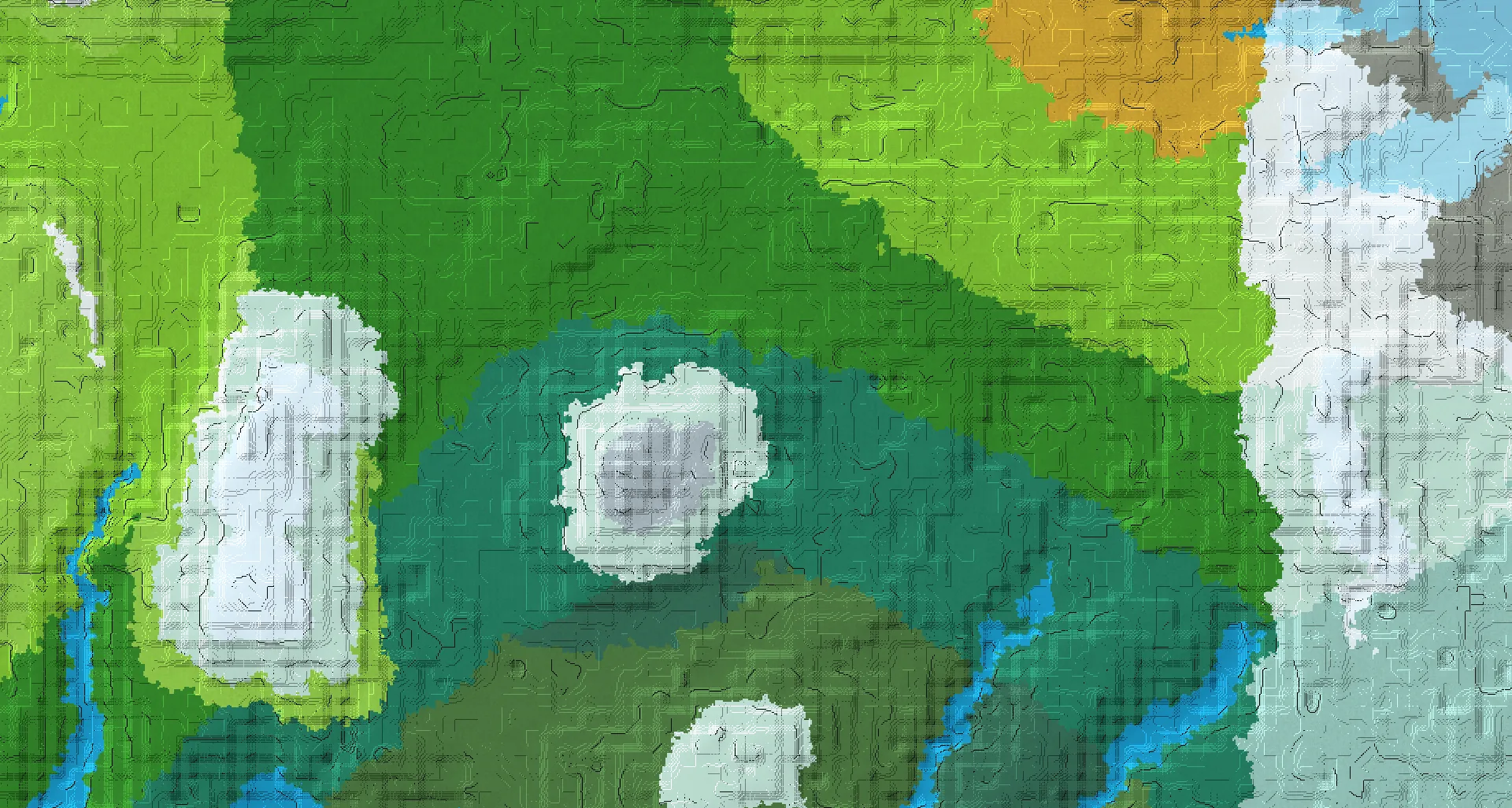 Seed map — Taiga Start with Village