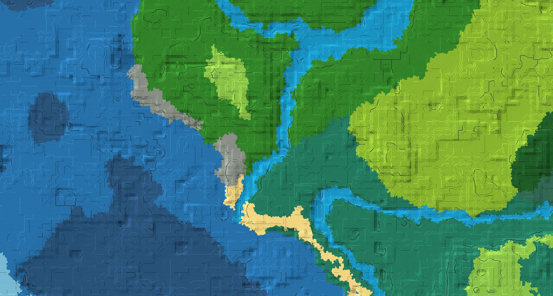 Seed map — River West of a Taiga Start